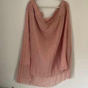 Asos curve pink asymmetrical skirt size 22